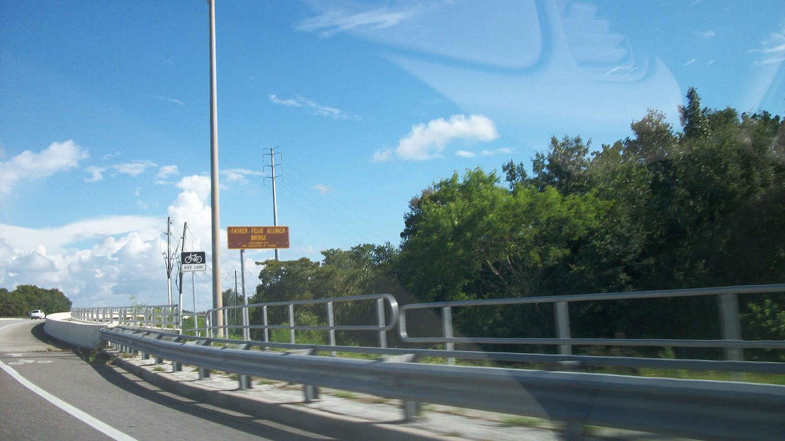 State Road 54 eastbound crossing the Father Felix Ullrich Bridge in New Port Richey
